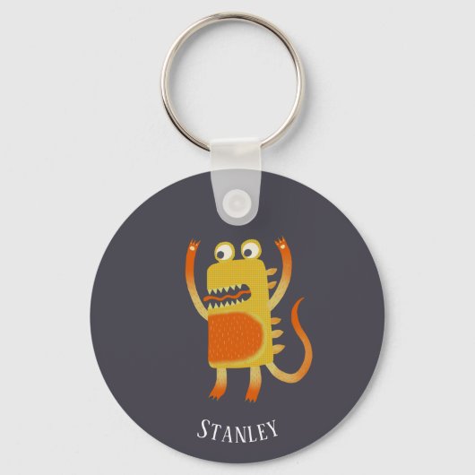Monster Stanley Custom Name Sleutelhanger (Voorkant)