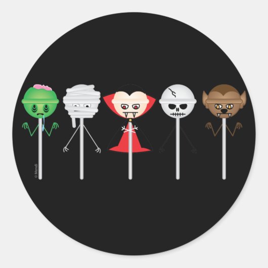 Monster Suckers Ronde Sticker (Voorkant)