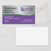 monster Susan Emory Visitekaartje (Voorkant / Achterkant)