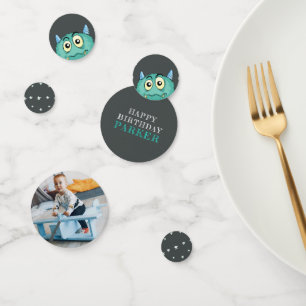 Monster thema verjaardag confetti