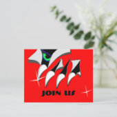 MONSTER THEME CLAWS & EYE INVITATIONS INVITATION (Debout devant)