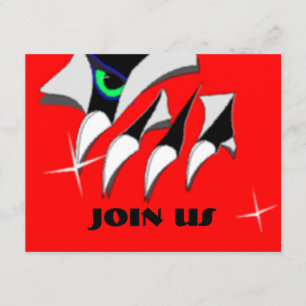 MONSTER THEME CLAWS & EYE INVITATIONS INVITATION