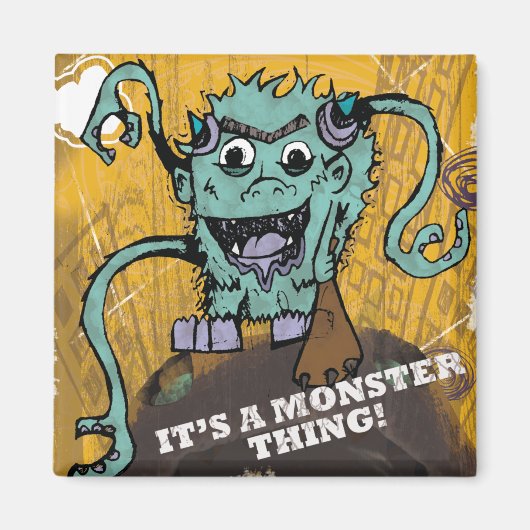 Monster Thing Magnet Magneet (Voorkant)