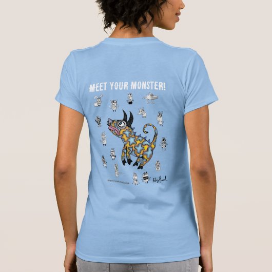 Monster Transformation Lancering T-shirt Vrouwen (Achterkant)