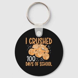 Monster Truck 100 Days School 100th Day Boys Kinde Sleutelhanger