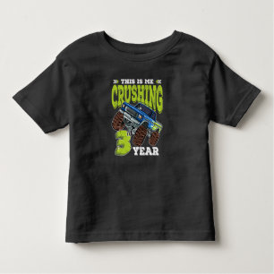 Monster Truck 3rd Birthday Kinder Shirts