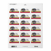 Monster Truck 6th Birthday Etiket (Full Sheet)