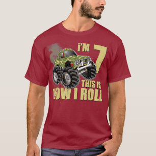 Monster Truck 7e Verjaardag T Shirt Boy 7 jaar