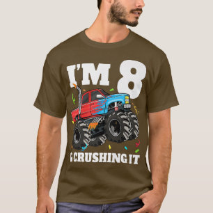 Monster Truck 8th Birthday Boy 8 Acht T-shirt