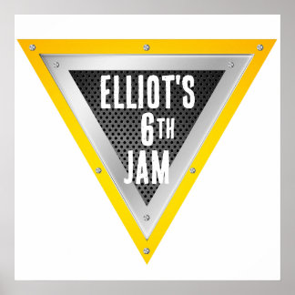 Monster Truck Aangepaste naam Logo Poster