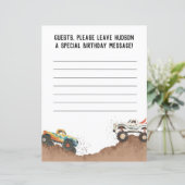 Monster Truck Anniversaire Fête Guest Feuilles (Debout devant)