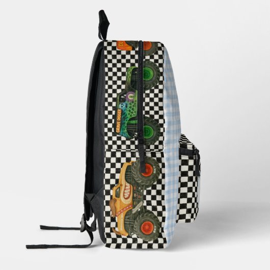 Monster Truck Back Pack - Back to School Gear Bedrukte Rugzak (Links)