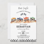 Monster Truck Bash Boom Smash Crash Jongens Verjaa Kaart (Voorkant)