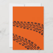 Monster Truck Bash Jongen 12e Verjaardagsfeestje Kaart (Achterkant)