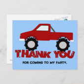 Monster Truck Bedankt Briefkaart (Voorkant / Achterkant)
