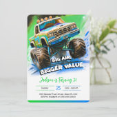 Monster Truck Birthday Kaart (Staand voorkant)