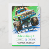 Monster Truck Birthday Kaart (Voorkant)