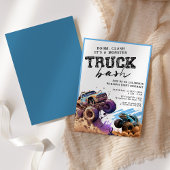 Monster Truck Birthday Party Kaart