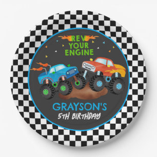 Monster Truck Birthday Party Paper Borden Papieren Bordje