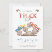 Monster Truck Birthday Uitnodiging | Monster Truck (Voorkant)