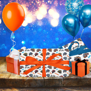 Monster Truck Boom Crunch Crash Verjaardag Cadeaupapier