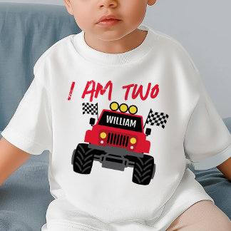 Monster Truck Boy 2e verjaardag gepersonaliseerd