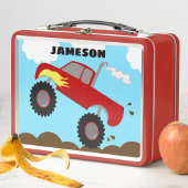 Monster Truck Boys Rode Lunchbox Craft Supply Box
