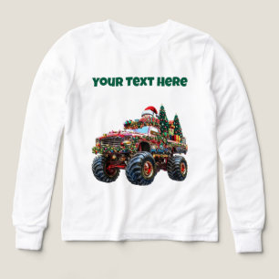 Monster Truck Christmas - Tri-Blend pour garçons m