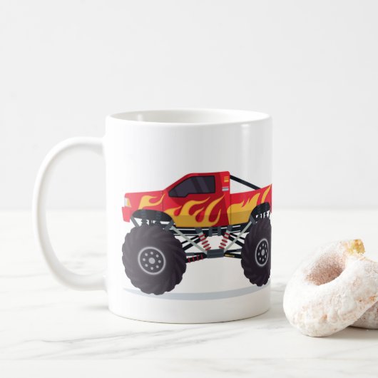 Monster Truck Coffee Mug (Avec donut)