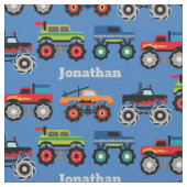 Monster Truck Custom Fabric Stof (Close Up)