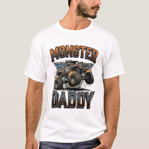 Monster Truck Daddy Vintage Gravure Shirt Ontwerp