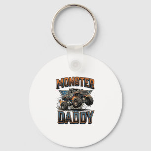 Monster Truck Daddy Vintage Gravure Shirt Ontwerp Sleutelhanger