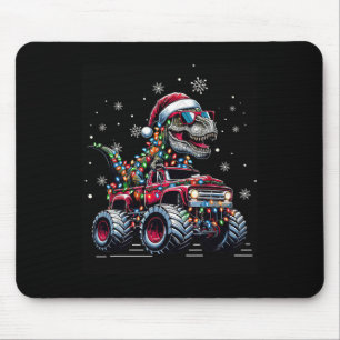 Monster Truck Dinosaur Trex Kerstmis Jongens Kinde Muismat