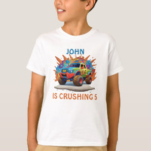 Monster Truck Dit is hoe ik rol,5e verjaardag Shir T-shirt