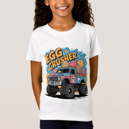 Monster Truck Easter Egg Party T-shirt (Voorkant)