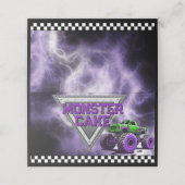 Monster Truck Etiket Tent (Buitenkant ongevouwen)