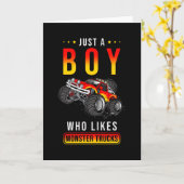 Monster Truck Gift Kaart (Gele Bloem)