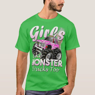 Monster Truck Girls als Monsters tot Birthday Gif T-shirt