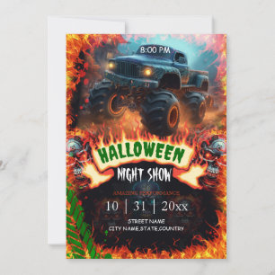 Monster truck Halloween nacht Show Kaart