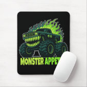 Monster Truck Horror Flame Muismat (Met muis)