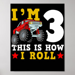Monster Truck IM 3 Dit is hoe ik de verjaardag van Poster