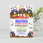 Monster Truck Invitation Anniversaire Monster Truc (Debout devant)