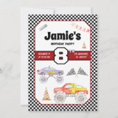 Monster Truck Invitation du 8e anniversaire (Devant)