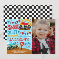 Monster Truck Invitation Monster Truck Birthday
