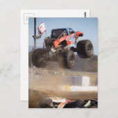 Monster Truck Jumping Briefkaart (Voorkant / Achterkant)