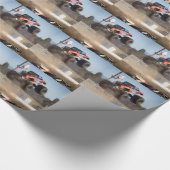 Monster Truck Jumping Cadeaupapier (Hoek)