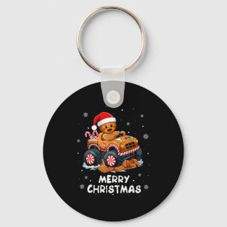 Monster Truck Kerstman Fun Kerstmis Sleutelhanger