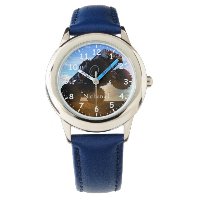 Monster Truck Kinderauto Horloge (Voorkant)