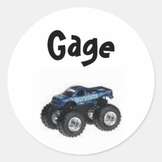 Monster Truck Label - Gepersonaliseerd