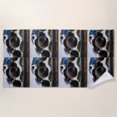 Monster Truck Launch, Beach Towel Strandlaken (Voorkant)